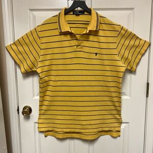 Polo by Ralph Lauren Yellow and Navy Striped Polo Shirt